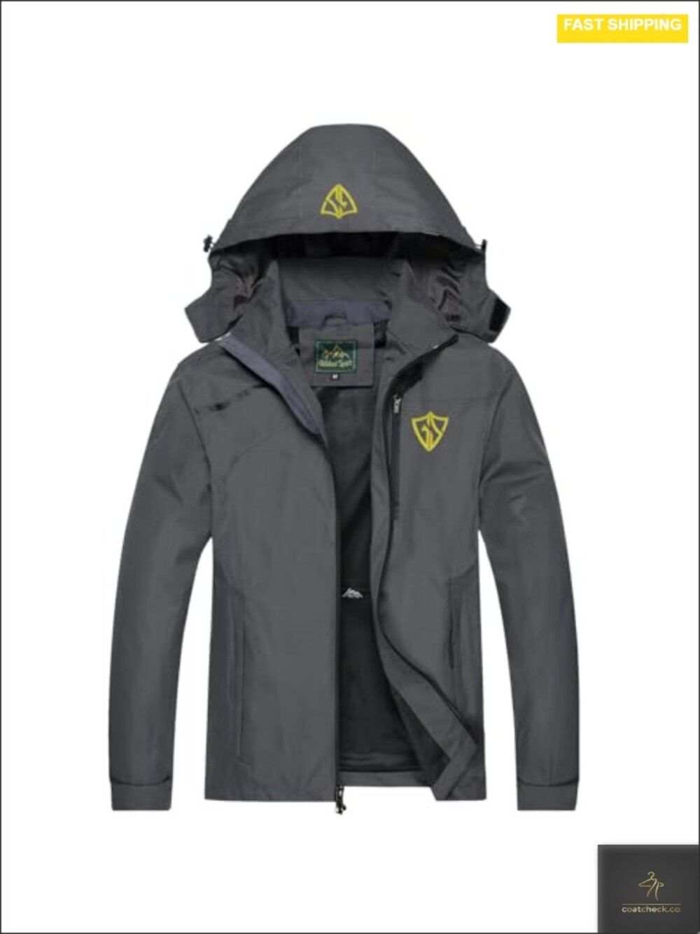 Men's Waterproof Windbreaker Lightweight Raincoat Hooded